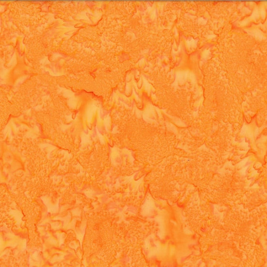 Hoffman Bali Watercolors Batik Solid Quilt Fabric - Cantaloupe Orange - 1895-689