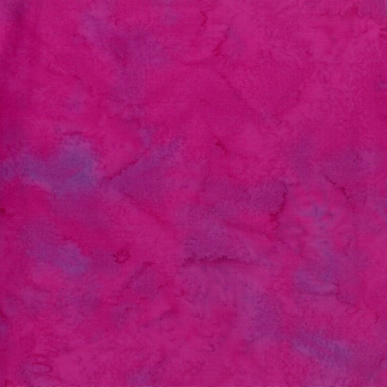 Hoffman Bali Watercolors Batik Solid Quilt Fabric - Magenta - 1895-72