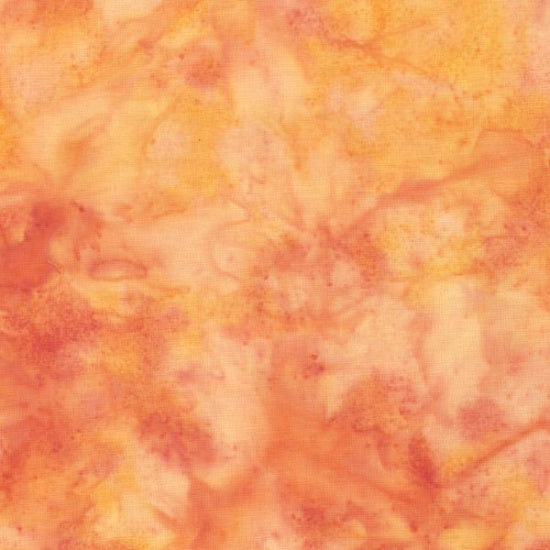 Hoffman Bali Watercolors Batik Solid Quilt Fabric - Mimosa Orange - 1895-384