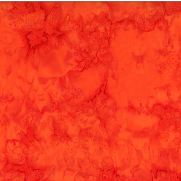 Hoffman Bali Watercolors Batik Solid Quilt Fabric - Singapore (Orange) - 1895-240