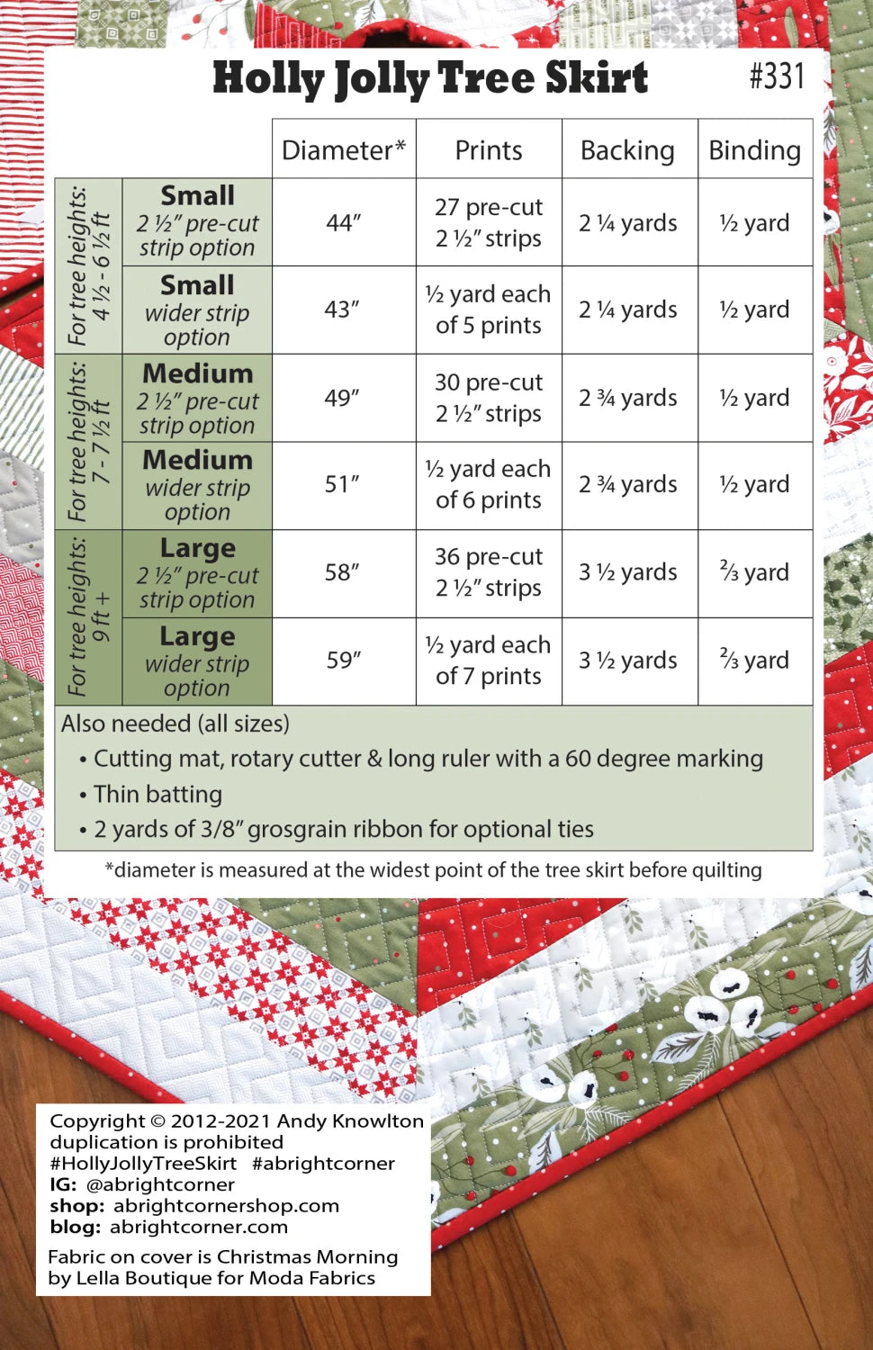 Holly Jolly Tree Skirt - AKBC311