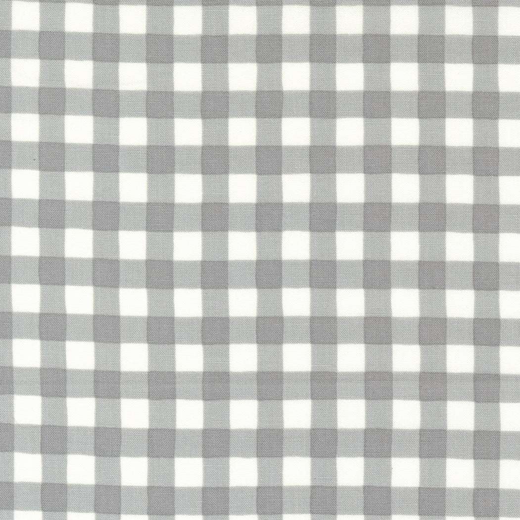 Honey Lavender Quilt Fabric - Garden Gingham in Dove Grey/Gray - 56086 16