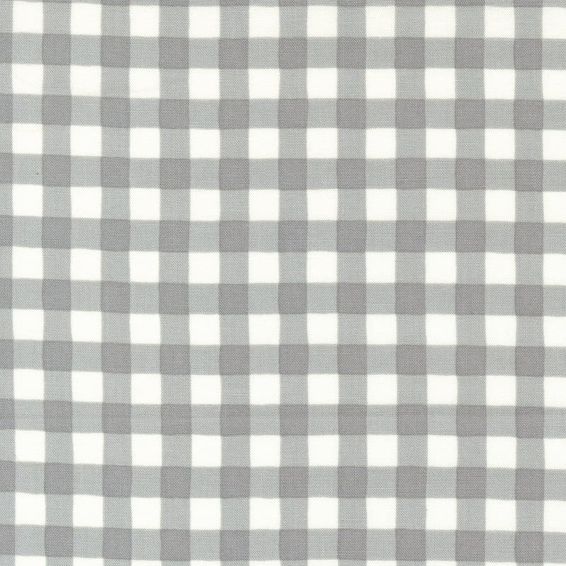 Honey Lavender Quilt Fabric - Garden Gingham in Dove Grey/Gray - 56086 16