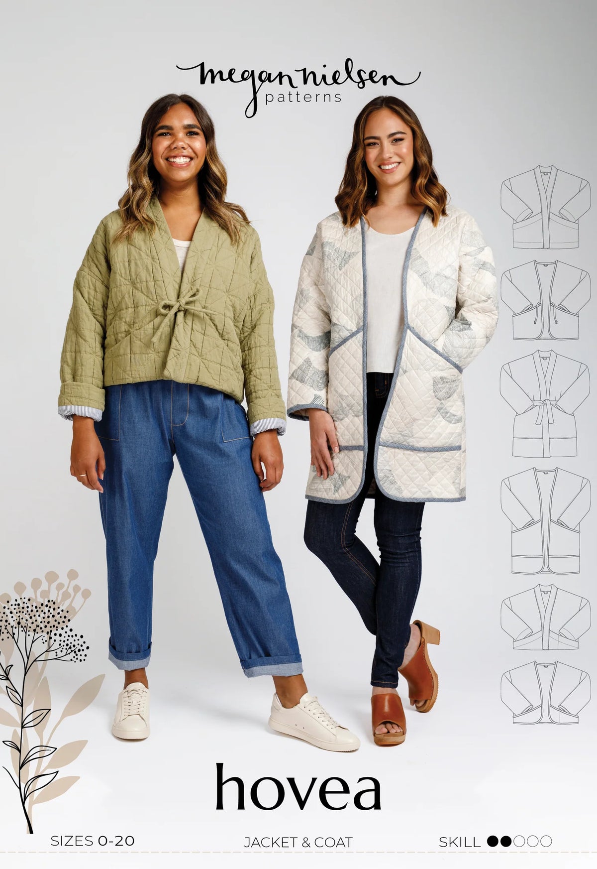 Hovea Quilted Jacket Pattern - MN2302