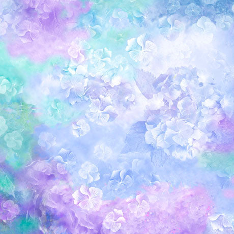 Hydrangea Blooms Quilt Fabric - Hydrangea Texture in Multi - 1649 29561 X