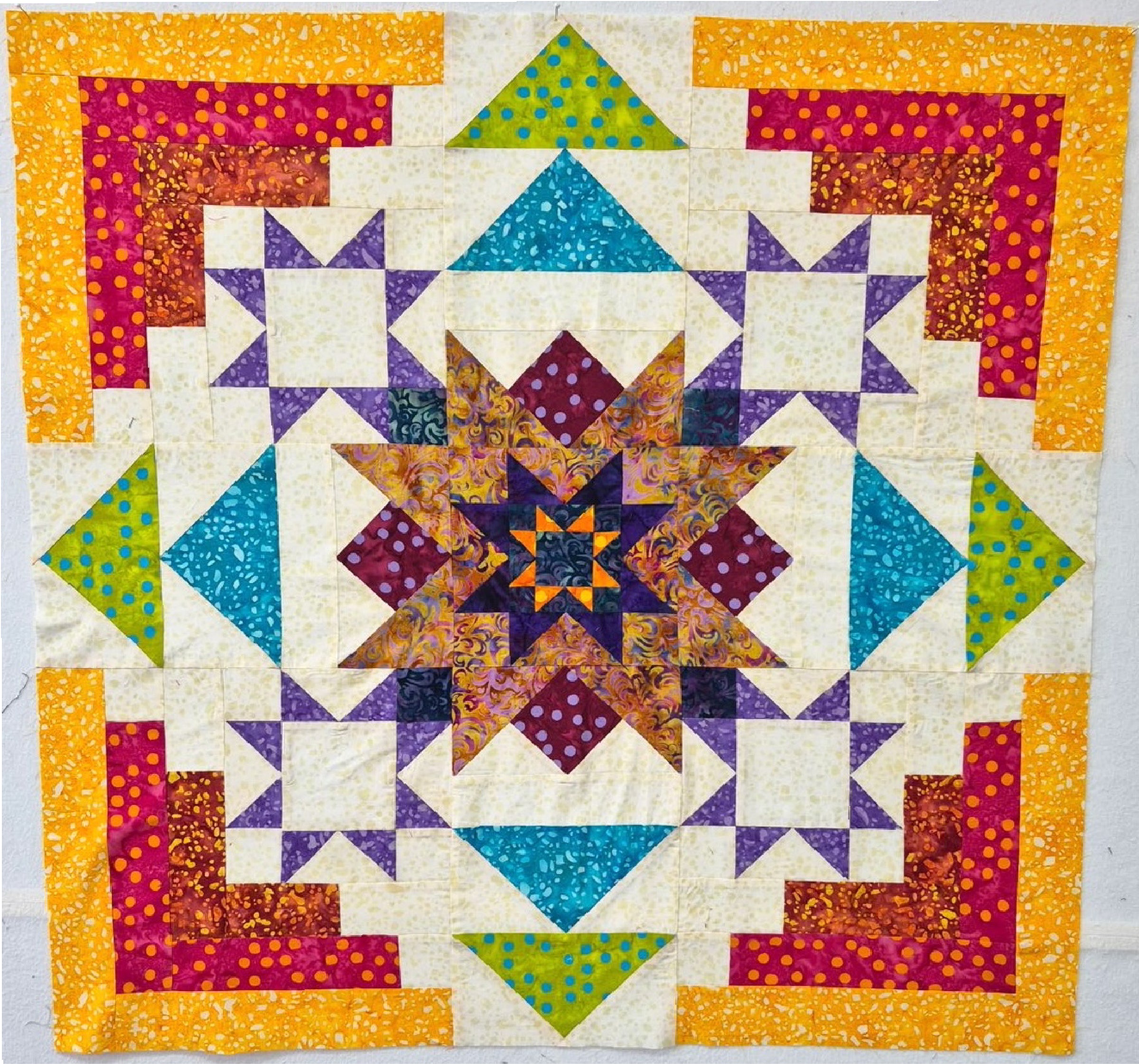 Hyperion Block of the Month 2026 Quilt Kit - featuring Expression Batiks - HYP-KIT