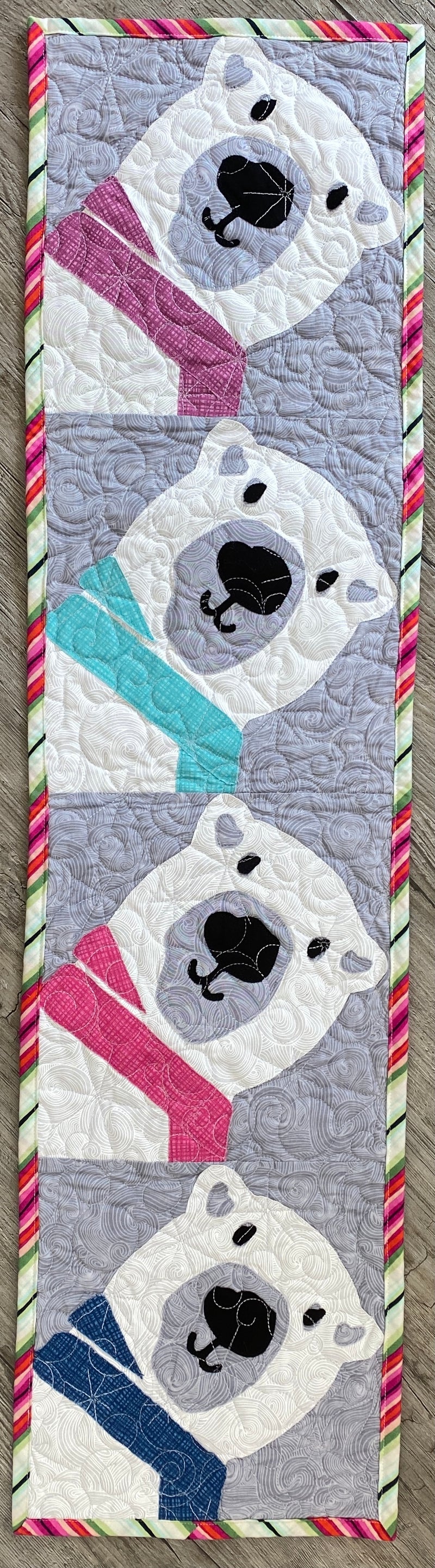 2021 Digital Download Pattern Only: Cotton the Polar Bear, Quilters Trek / Row by Row Experience