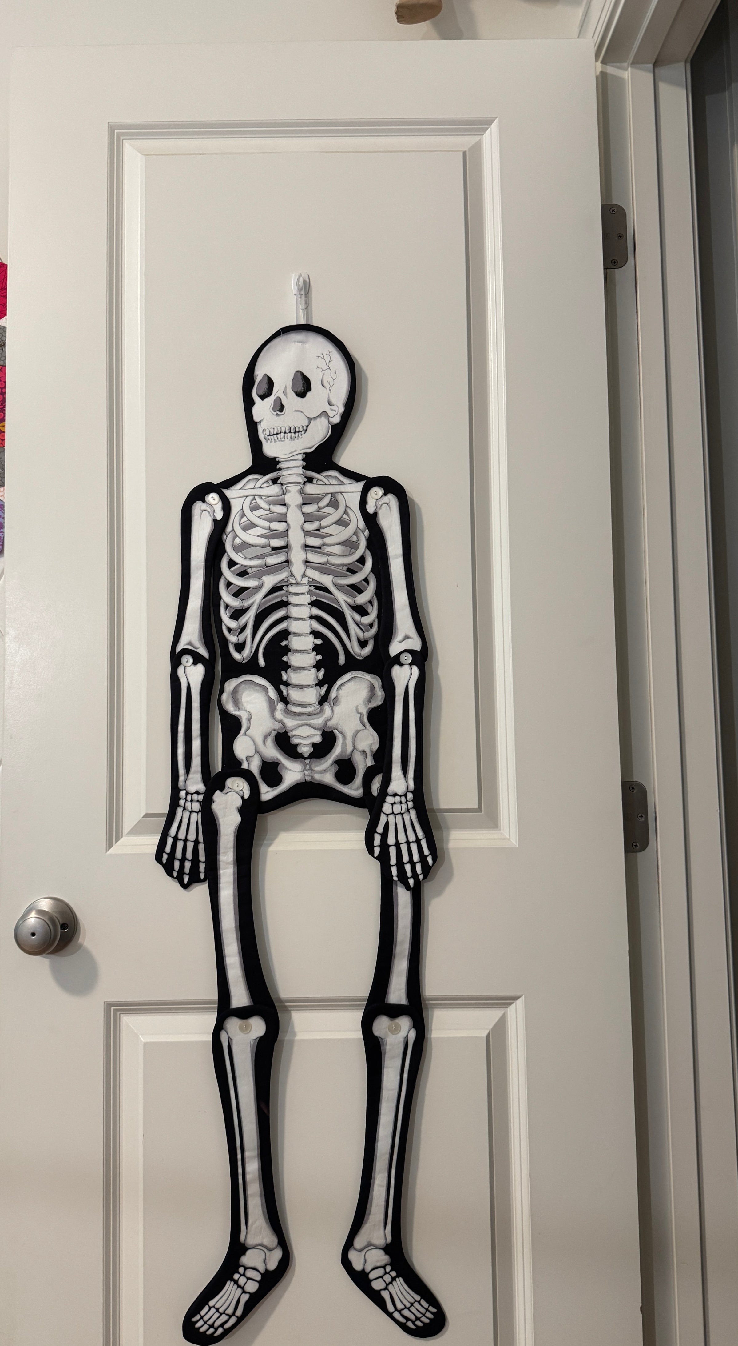 P393 - Sew and Go Halloween Quilt Fabric - Mr. Bones Skeleton Panel - SOLD AS A 36" x 60" PANEL - 31132-Z