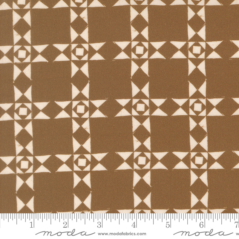 Imprint Quilt Fabric - Relics in Stone Gray/Tan - 25184 13