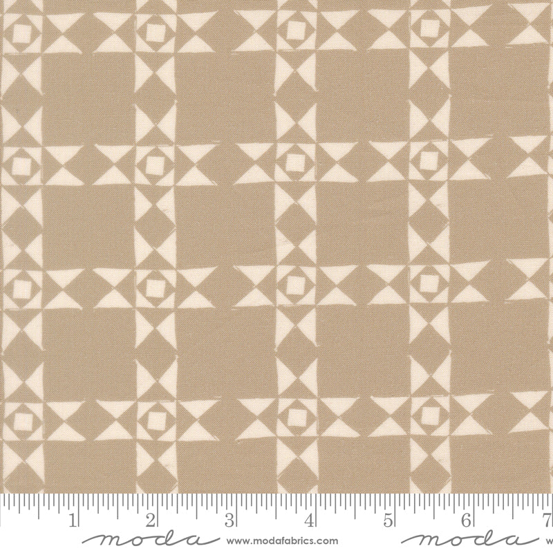 Imprint Quilt Fabric - Relics in Stone Gray/Tan - 25184 13