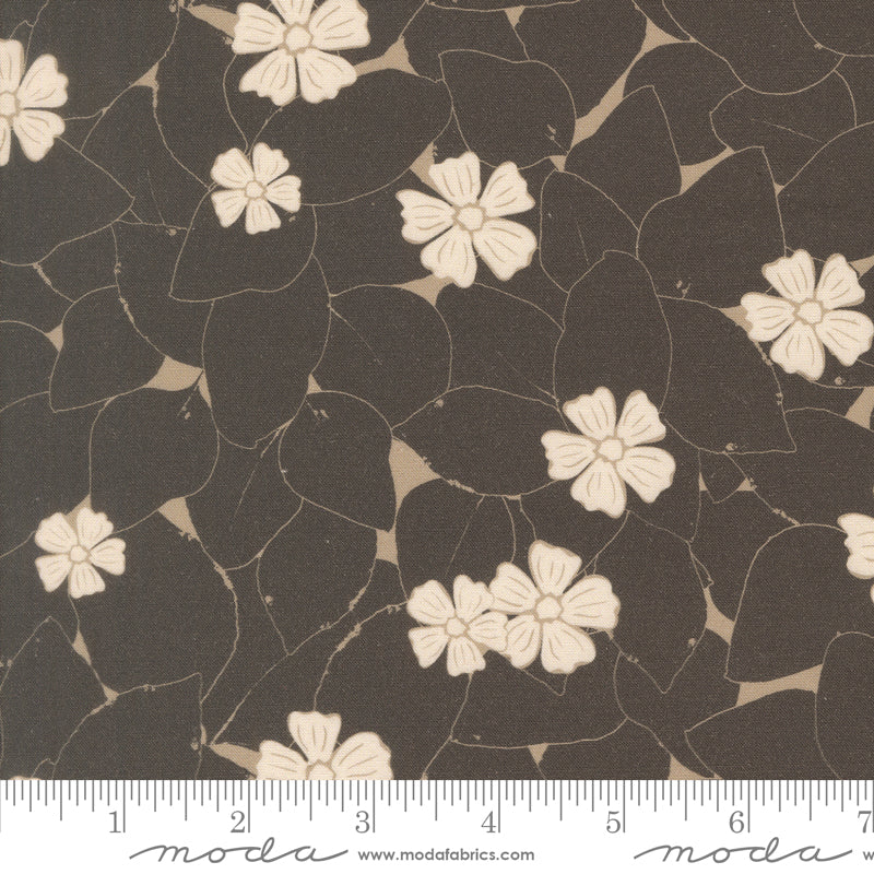 Imprint Quilt Fabric - Vines in Iron Gray/Black - 25180 17