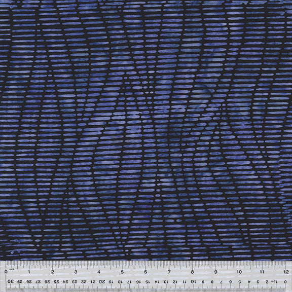 In Stitches Batik Quilt Fabric - Electric Indigo Blue/Purple - 866Q-11