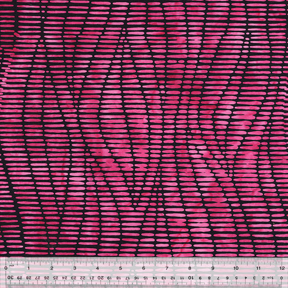 In Stitches Batik Quilt Fabric - Magenta Pink  - 866Q-3