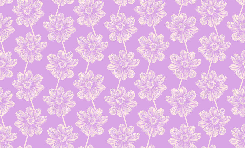 Indelible Quilt Fabric by Anna Maria Parry - Anemone in Lilac Purple - AMT1000-83V