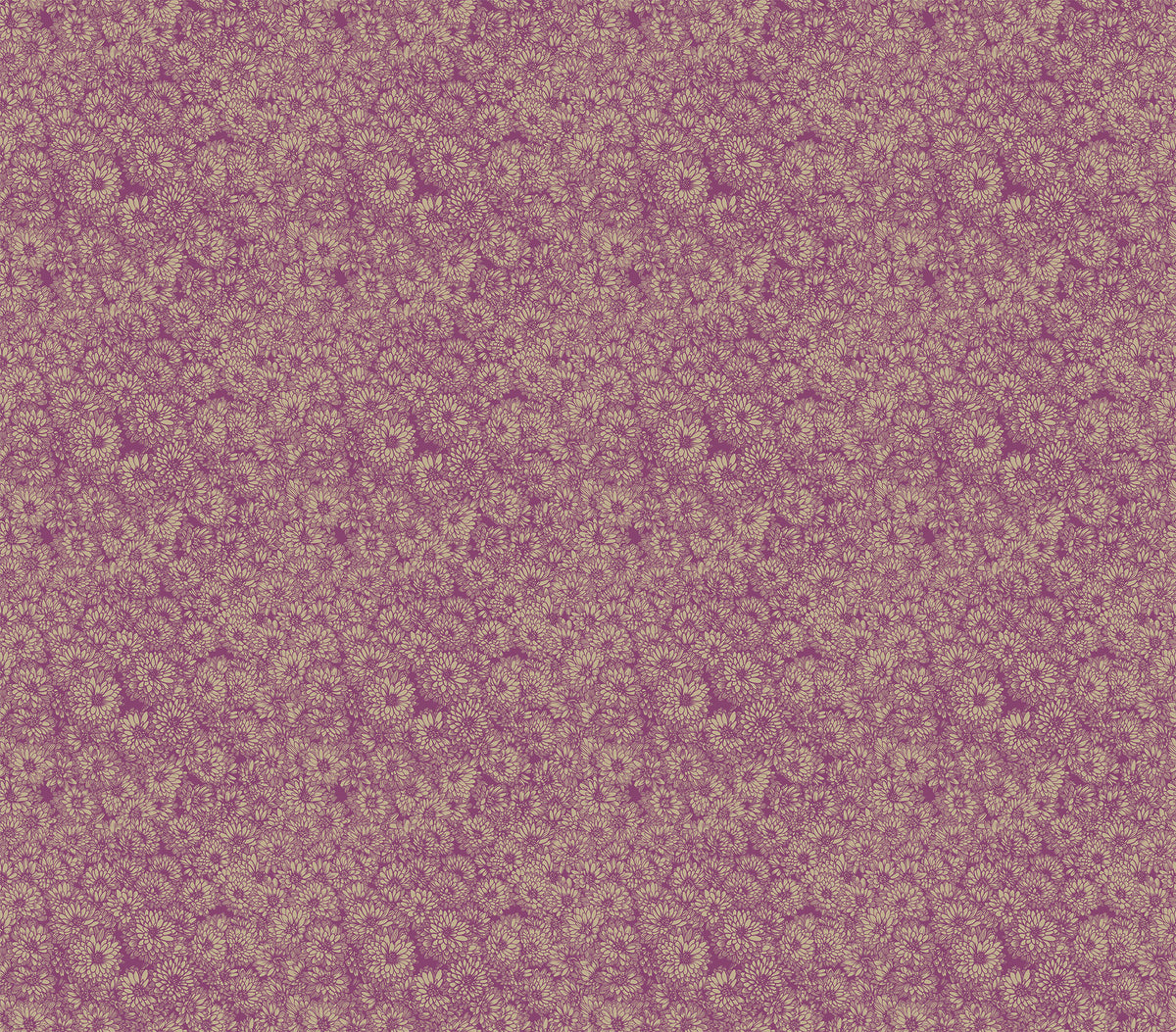 Indelible Quilt Fabric by Anna Maria Parry - Mums in Mauve Purple - AMT1002-84V