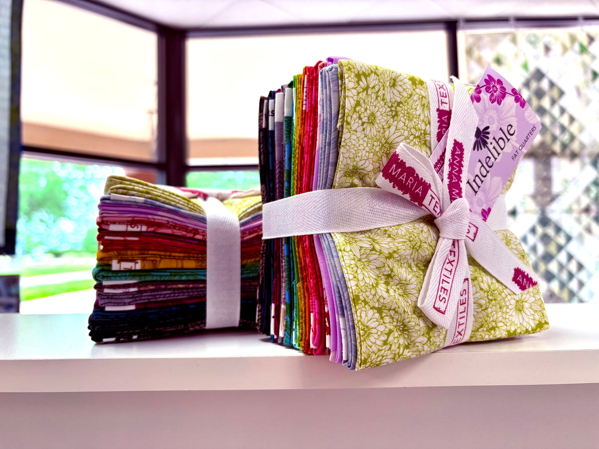 Indelible Quilt Fabric by Anna Maria Parry - 18 piece Fat Quarter Bundle - FQINDEL 18-10