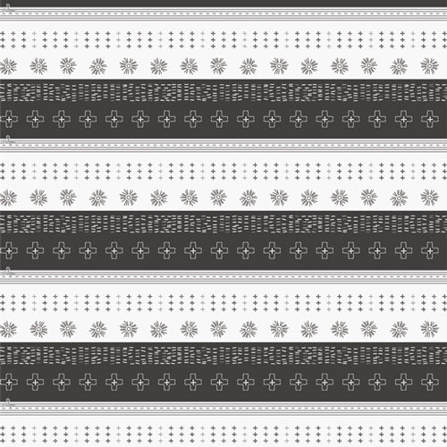 Ink Perfect Carbon Quilt Fabric -  Ink Bound Binding Stripe in Black/White - BININK21