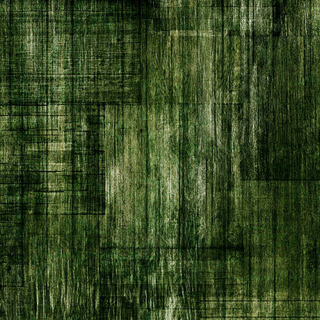 Into the Woods Quilt Fabric - Wood Texture in Forest Green  - 2600 30840 F