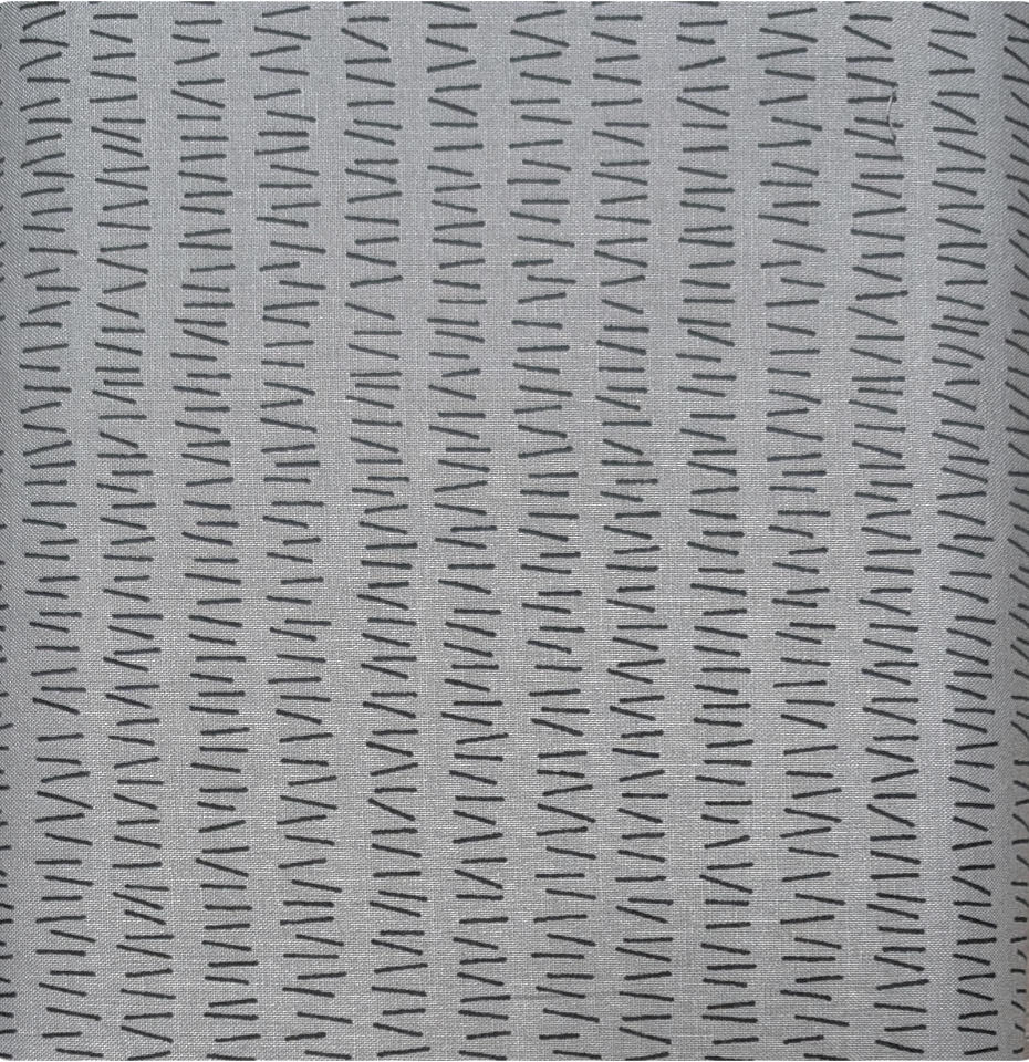 Japanese Imported Quilt Fabric - Handworks MaNo Crie Hash Marks in Gray - MC10616-C