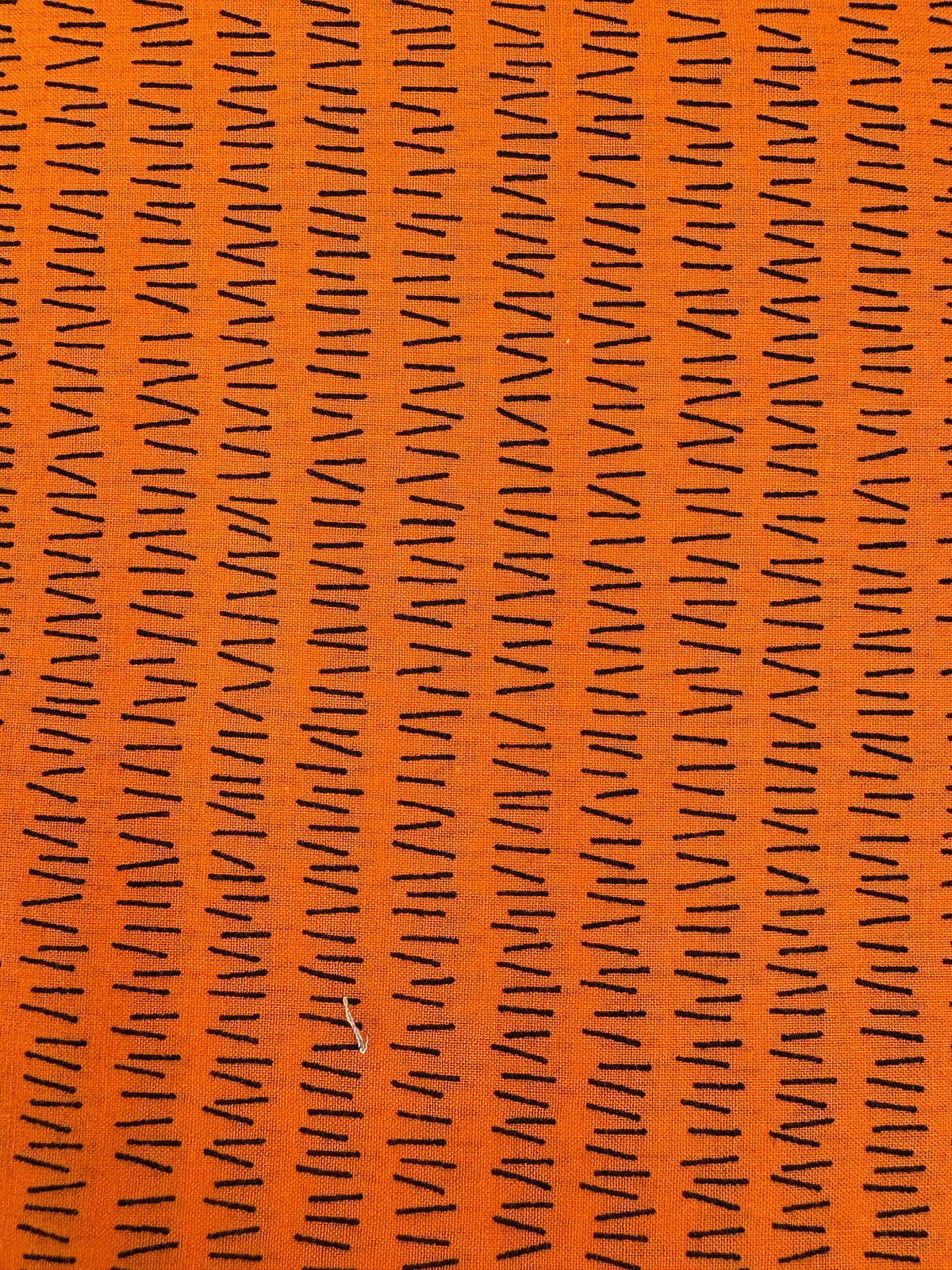 Japanese Imported Quilt Fabric - Handworks MaNo Crie Hash Marks in Orange - MC10616-I