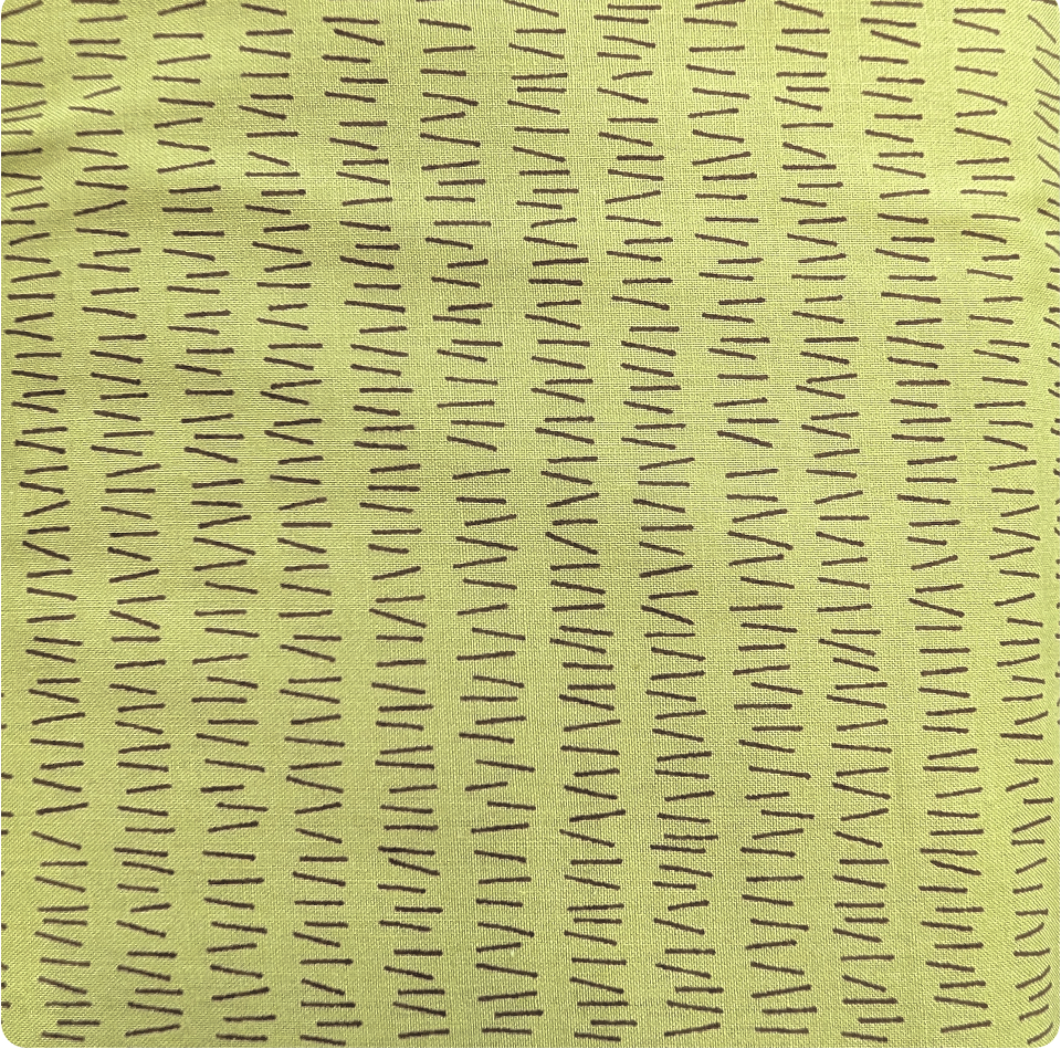 Japanese Imported Quilt Fabric - Handworks MaNo Crie Hash Marks in Green - MC10616-H