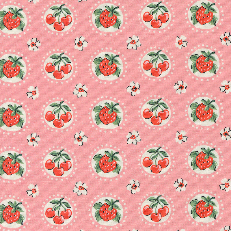 Julia Quilt Fabric - Shortcake in Carnation Pink - 11924 19
