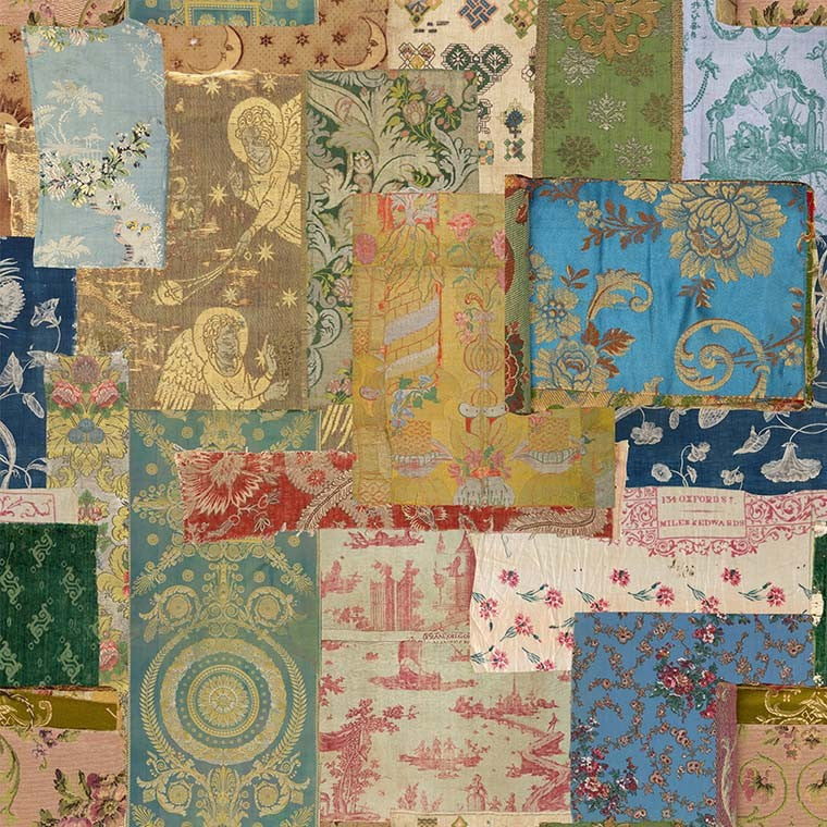 Junk Journal Quilt Fabric - Fabric Swatches in Multi - DDC12294-MULT-D