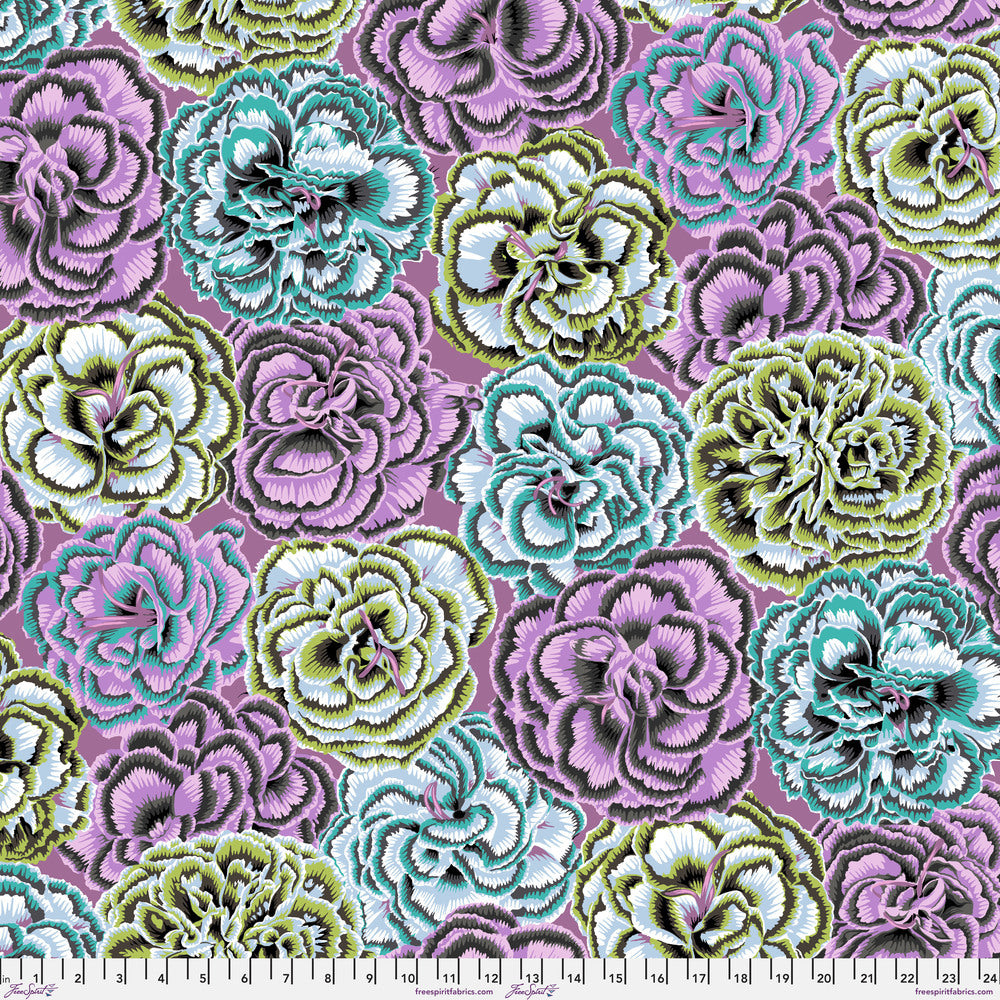 Kaffe Fassett Collective August 2025 Quilt Fabric - Picotee Carnations in Contrast - PWPJ133.CONTRAST