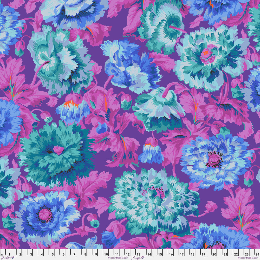 Kaffe Fassett Collective August 2025 Quilt Fabric - Rosemary in Blue - PWPJ134.BLUE
