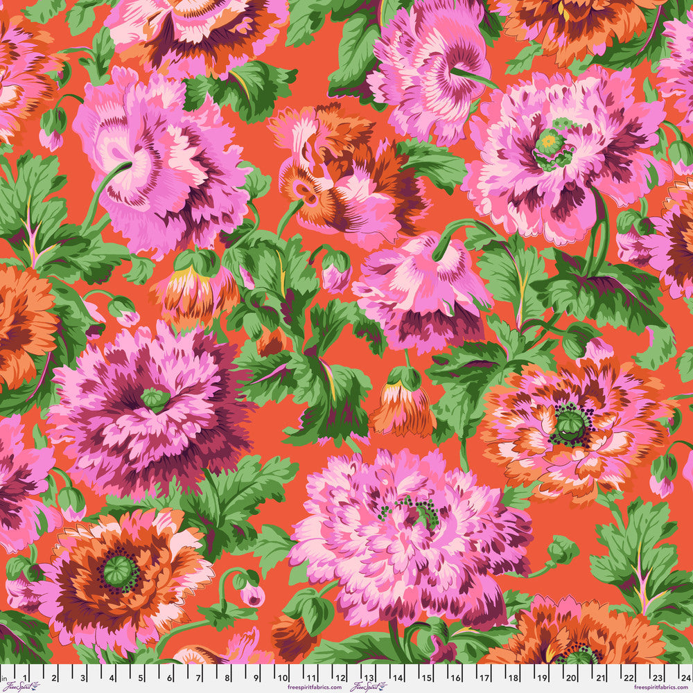 Kaffe Fassett Collective August 2025 Quilt Fabric - Rosemary in Red - PWPJ134.RED