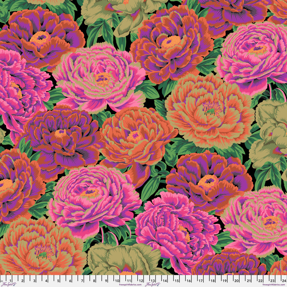 Kaffe Fassett Collective August 2025 Quilt Fabric - Tibetan Peony in Red - PWPJ136.RED