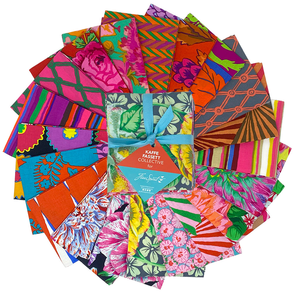Kaffe Fassett Collective February 2026 Quilt Fabric - 20 piece Fat Quarter Bundle in Warm - FB4FQGP.FEB26WARM