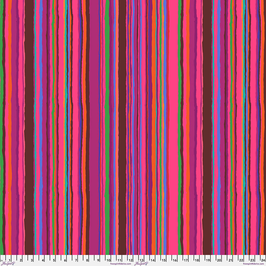 Kaffe Fassett Collective February 2026 Quilt Fabric - Echo Stripe in Red - PWGP209.RED