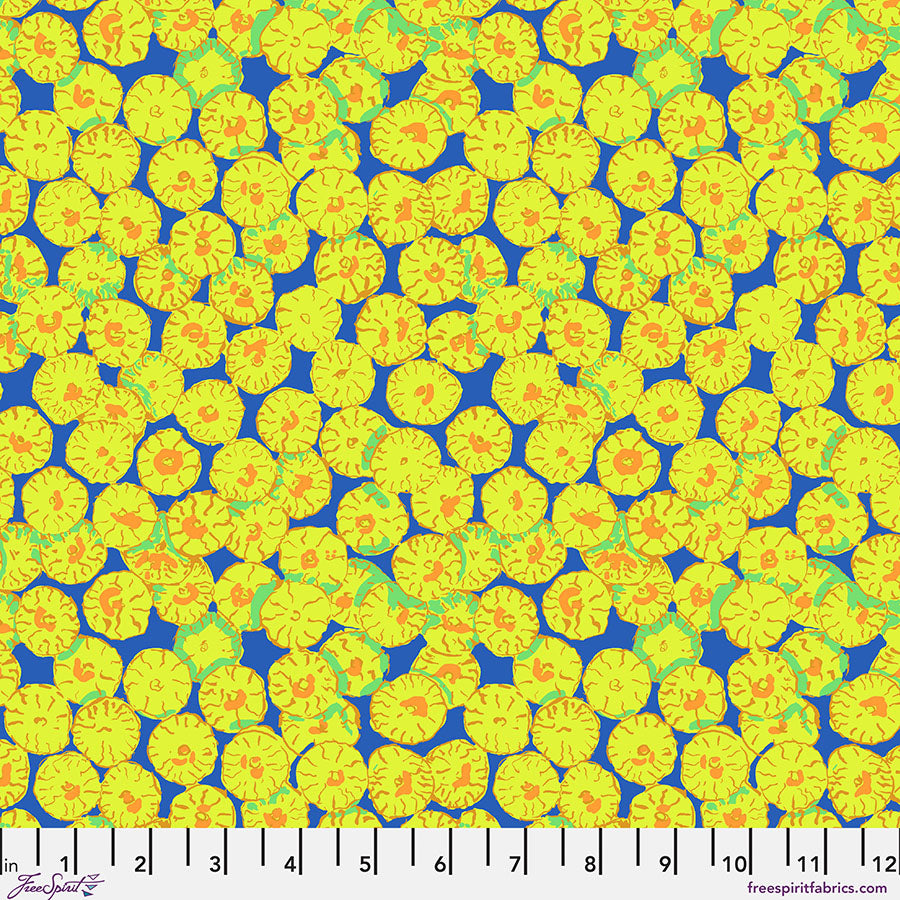 Kaffe Fassett Collective February 2026 Quilt Fabric - Sand Dollar in Blue - PWBM031.BLUE