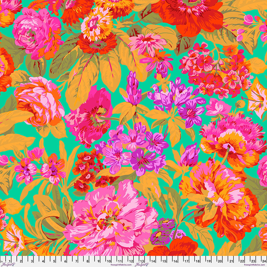 Kaffe Fassett Collective February 2026 Quilt Fabric - Voluptuous in Green - PWPJ083.GREEN