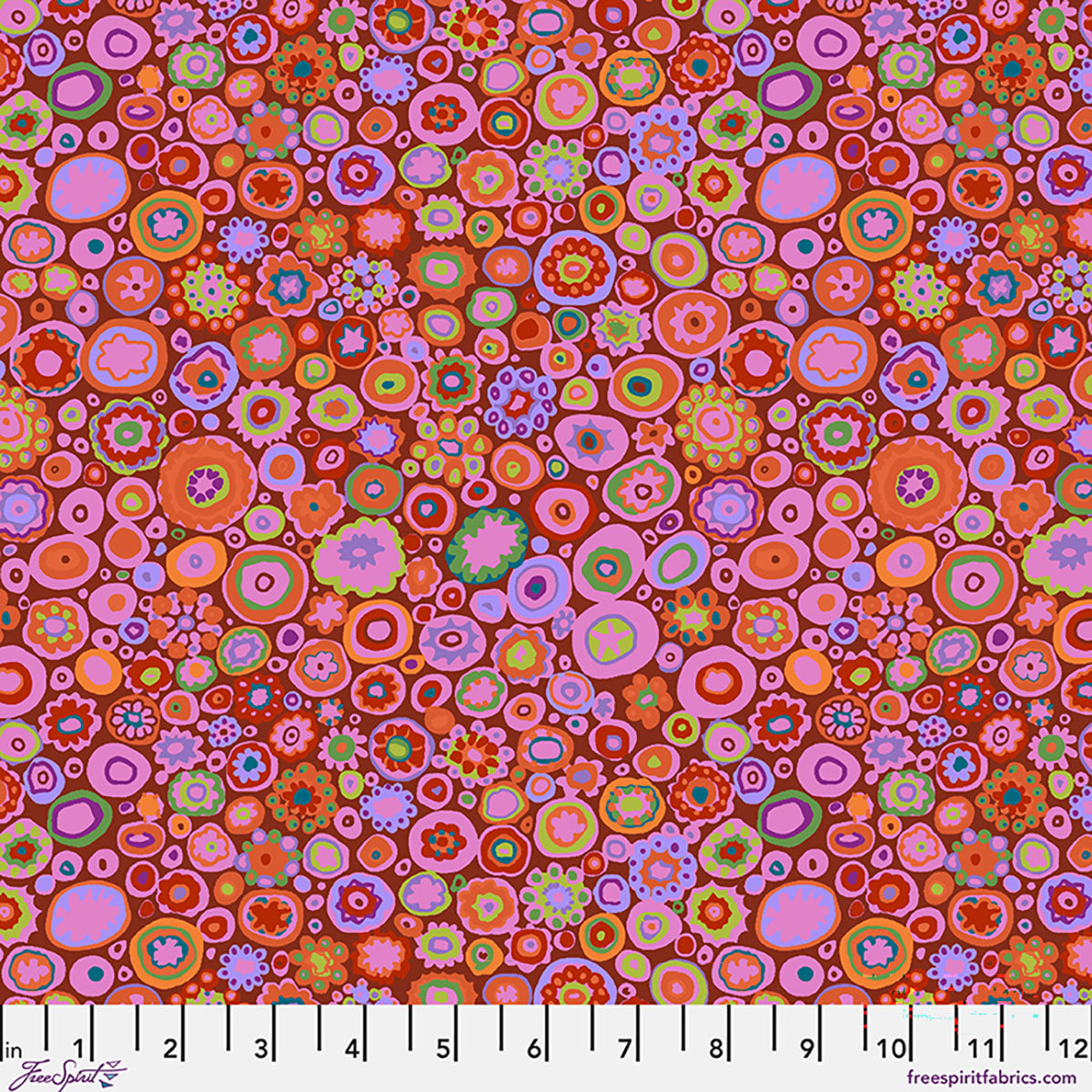 Kaffe Fassett Cotton Lawn Fabric - Paperweight in Paprika Red - CLGP002.PAPRIKA
