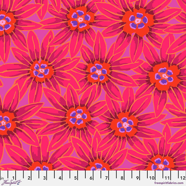 Kaffe Fassett From the Archives Quilt Fabric - Potentilla in Red - PWGP064.RED