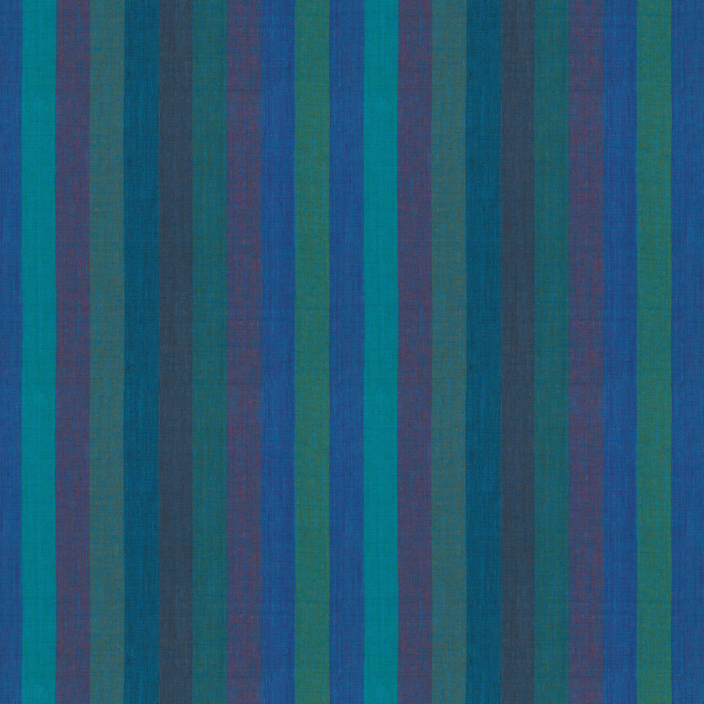Kaffe Fassett Woven Stripes Quilt Fabric - Broad Stripe in Blue - WSGP003.BLUE