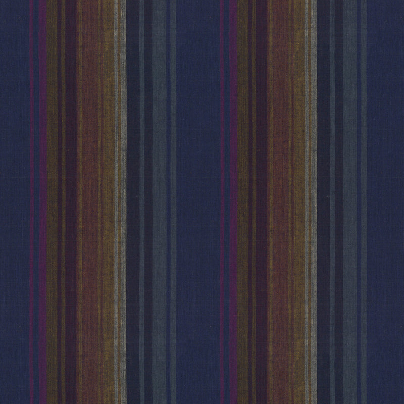 Kaffe Fassett Woven Stripes Quilt Fabric - Exotic Stripe in Midnight - WSGP004.MIDNIGHT