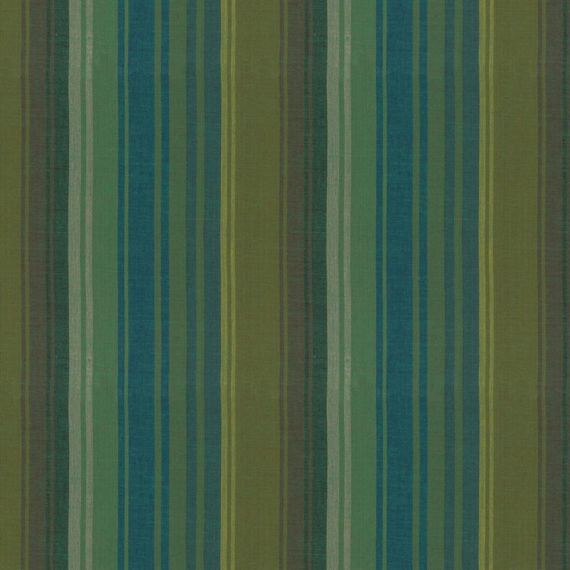 Kaffe Fassett Woven Stripes Quilt Fabric - Exotic Stripe in Teal - WSGP004.TEAL