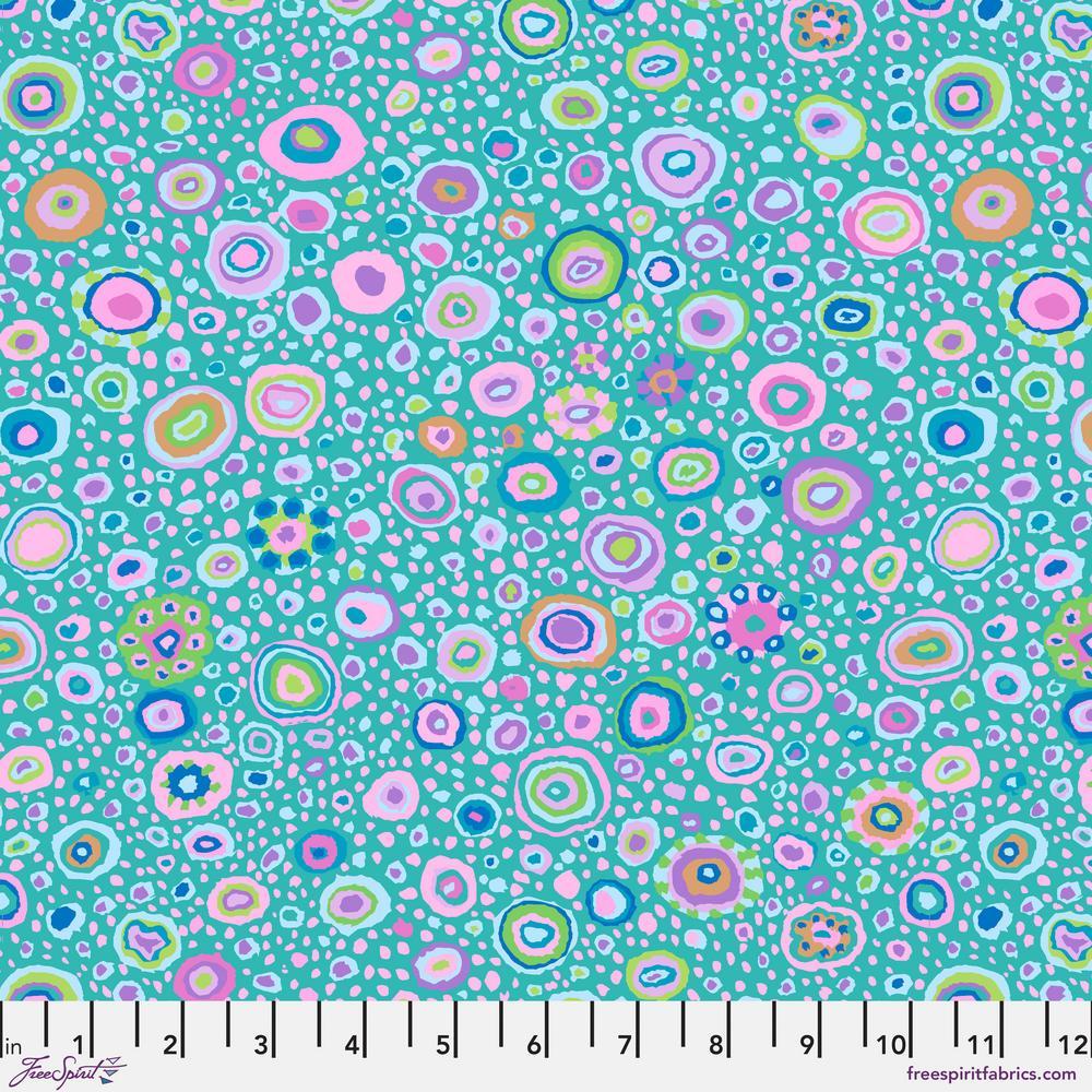 Kaffe Fassett Collective August 2025 Quilt Fabric - Roman Glass in Turquoise - PWGP001.TURQUOISE