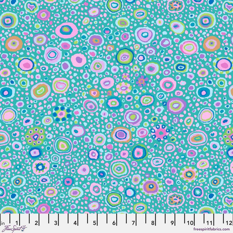 Kaffe Fassett Collective August 2025 Quilt Fabric - Roman Glass in Turquoise - PWGP001.TURQUOISE