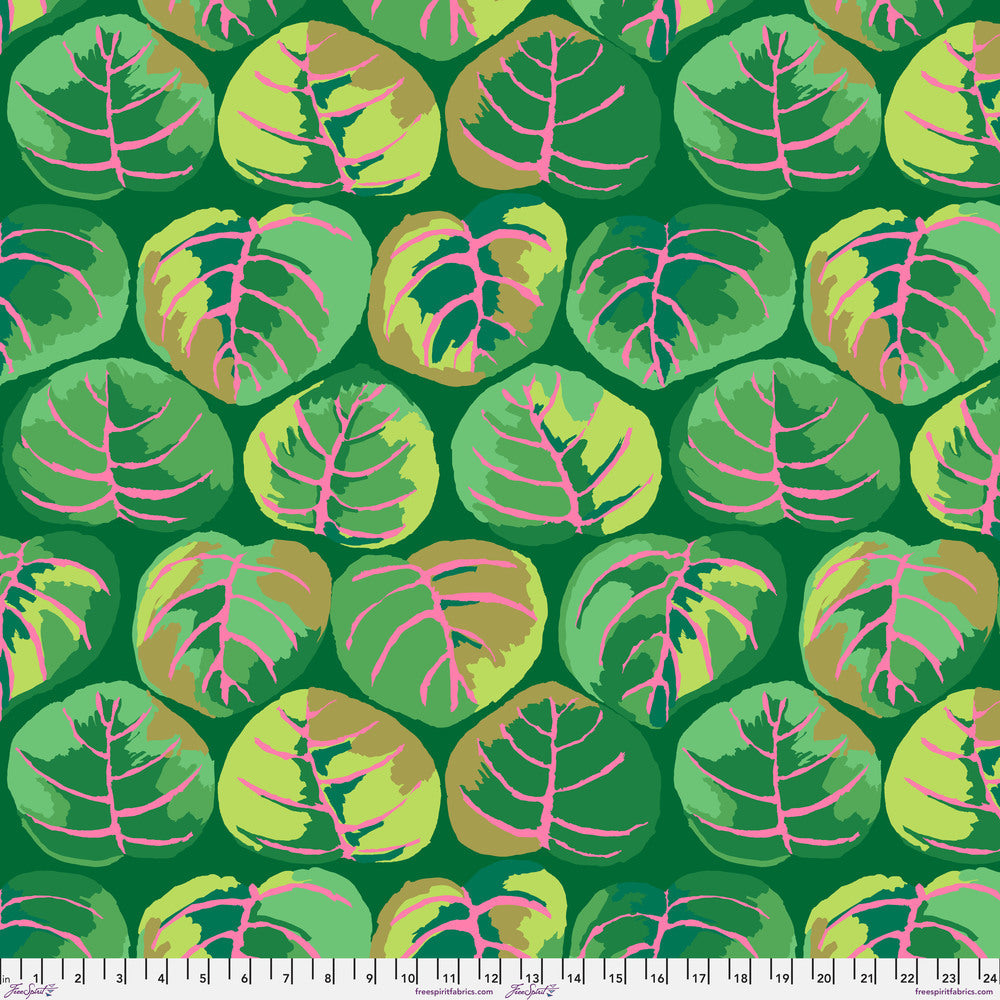 Kaffe Fassett Collective February 2025 Quilt Fabric - Palm Leaves in Green - PWGP208.GREEN