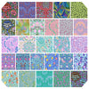 Kaffe x Morris &amp; Co Quilt Fabric - 10 piece Fat Quarter Bundle in Blues - FB4FQKW.BLUES