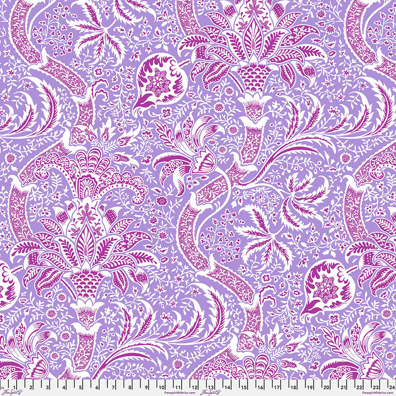 Kaffe x Morris & Co Quilt Fabric - Indian in Lavender - PWKW005.LAVENDER