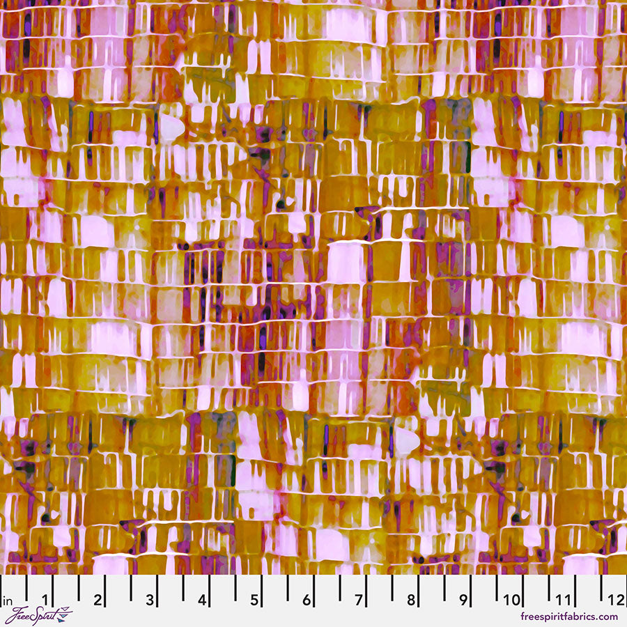 Kaleidoscope Quilt Fabric - Quarry in Rose Gold - PWWR067.ROSEGOLD