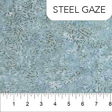 Ketan Batik Mixer Quilt Fabric - Seed Texture in Steel Gaze Blue/Green - 81000-442