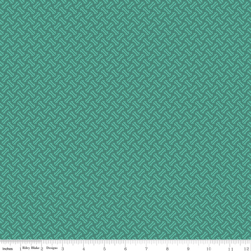 Kipling Gardens Quilt Fabric - Loxley in Jade Green - C17885-JADE
