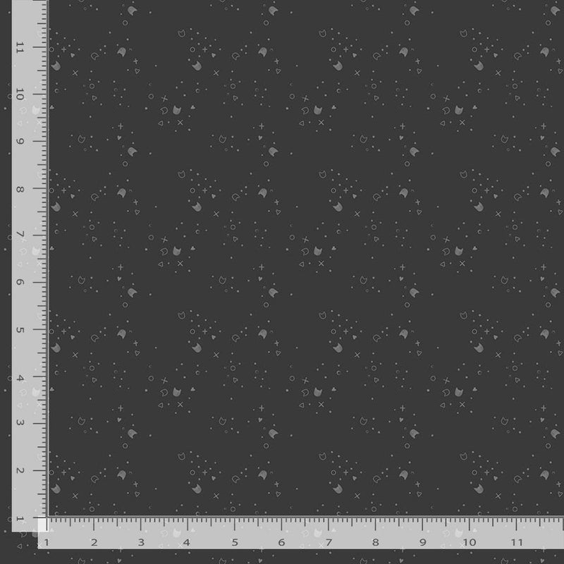 Kitty Litter Quilt Fabric - Blender in Graphite (Dark Gray) - STELLA-DPJ300  GRAPHITE