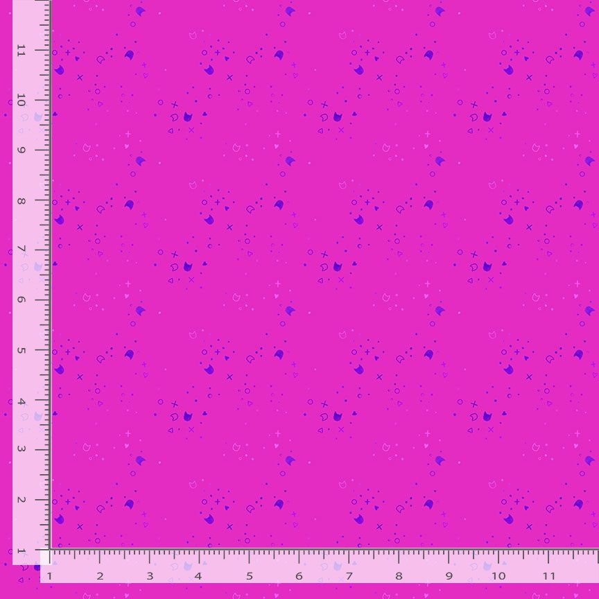 Kitty Litter Quilt Fabric - Blender in Pinkie Pie (Pink) - STELLA-DPJ300  PINKIE PIE